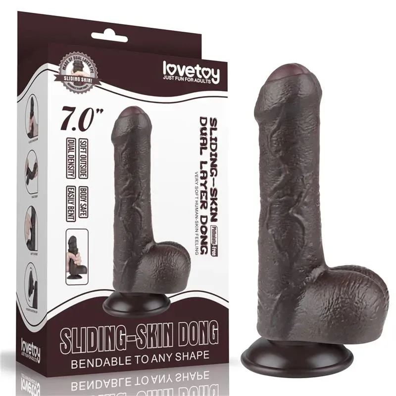 Dildo Dual Layer Piel Retractil 7 – Dildos