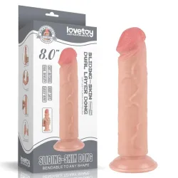 Dildo Dual Layer Piel Deslizante 8