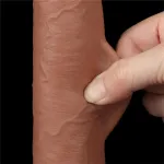 Dildo Sliding Skin 9 Marrón