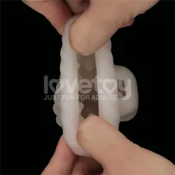 Knights Ring Funda para el Pene y Estimulador Spiral