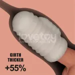 Knights Ring Funda para el Pene y Estimulador Wavy