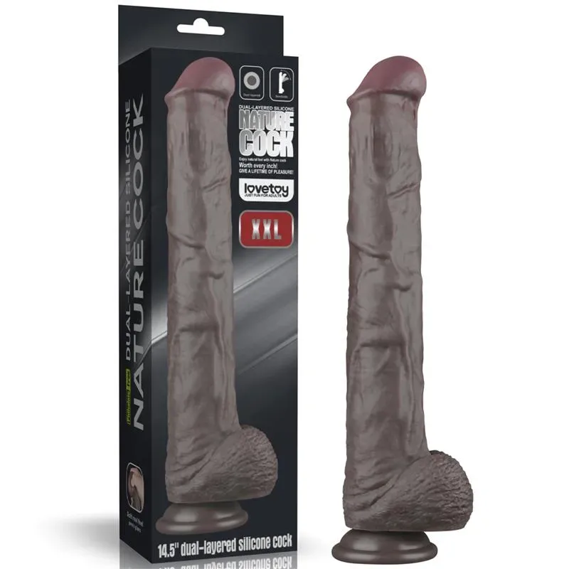 Dildo Dual Layered Articulable XXL 14.5 – Dildos