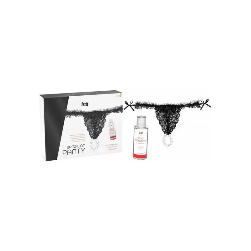 Braguita Brasileña y Gel Deslizante Base Agua Fresa 50 ml – Braguitas/Tangas/Culottes