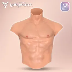 Boomax Traje Torso Masculino Híperrealista Sillicona Líquida Talla M