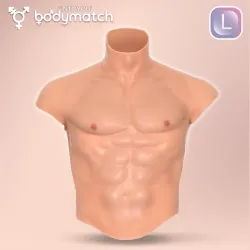 Boomax Traje Torso Masculino Hiperrealista Silicona Líquida Talla L