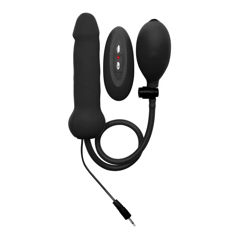Shots Ouch! Dildo Vibrador Hinchable Negro – Hinchables