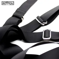 Adjustable Door Swing with Legs Support & Seat