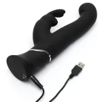 Vibrador G-Spot Stroker Rabbit Negro