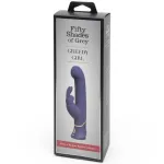 Greedy Girl Vibrador con Movimiento Estimulador punto G y Rabbit Púrpura