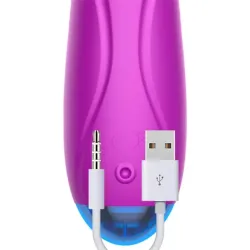 No. Twelve Estimulador Luz Led Potente Motor Silicona USB
