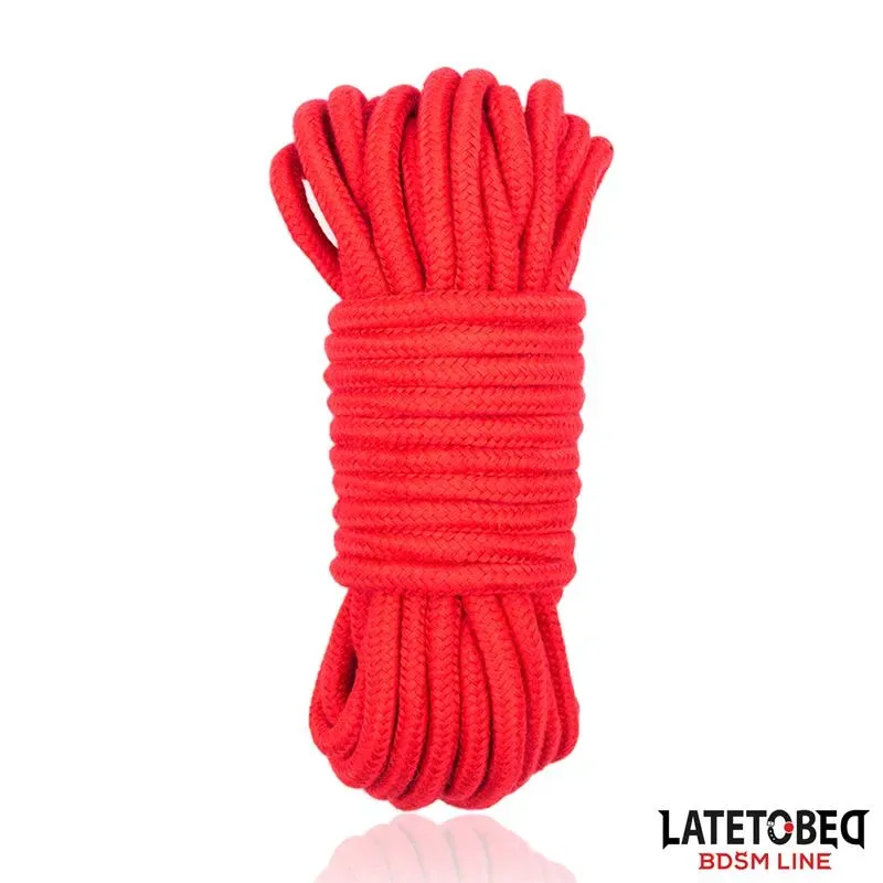 Cuerda Bondage de Algodón 5 m Roja – BDSM/Ataduras