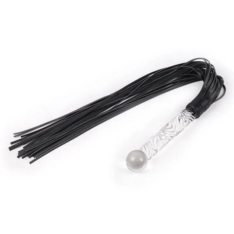 Flogger con Mango de Cristal 70 cm – Fustas, Floggers y Palas