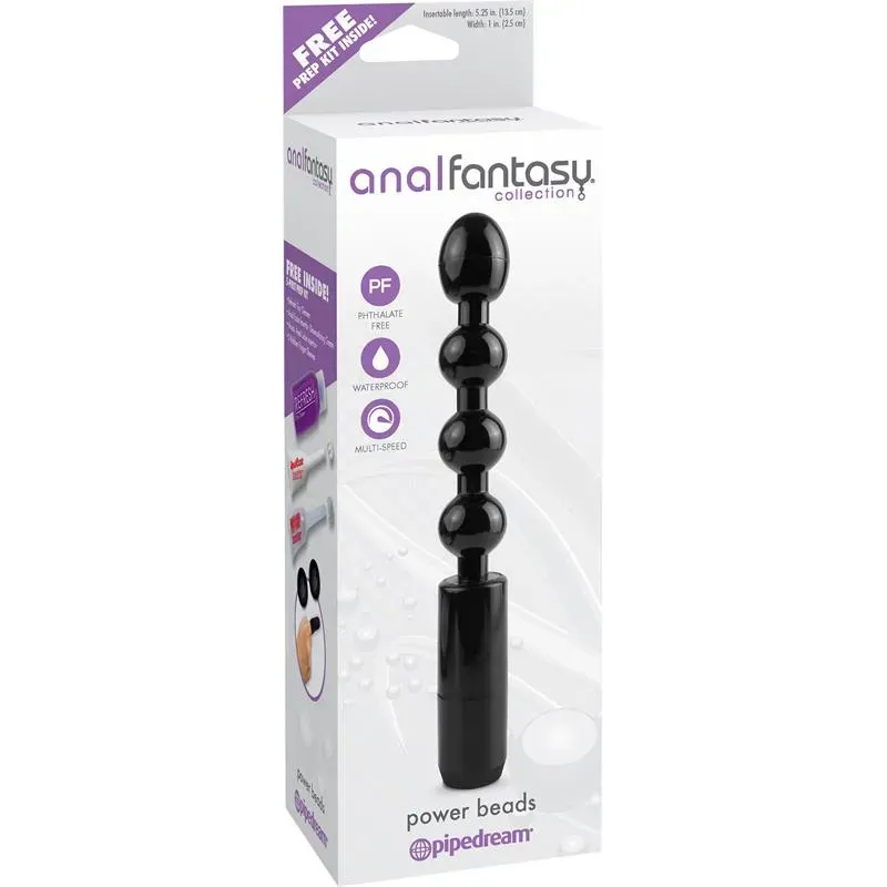 Cadena Anal con Vibración Negro – Anal