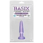 Basix Rubber Works Butt Plug Principiantes - Color Púrpura