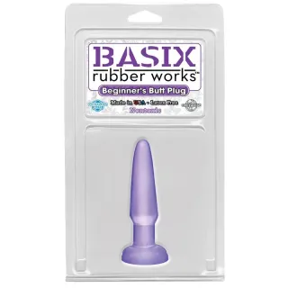 Basix Rubber Works Butt Plug Principiantes - Color Púrpura