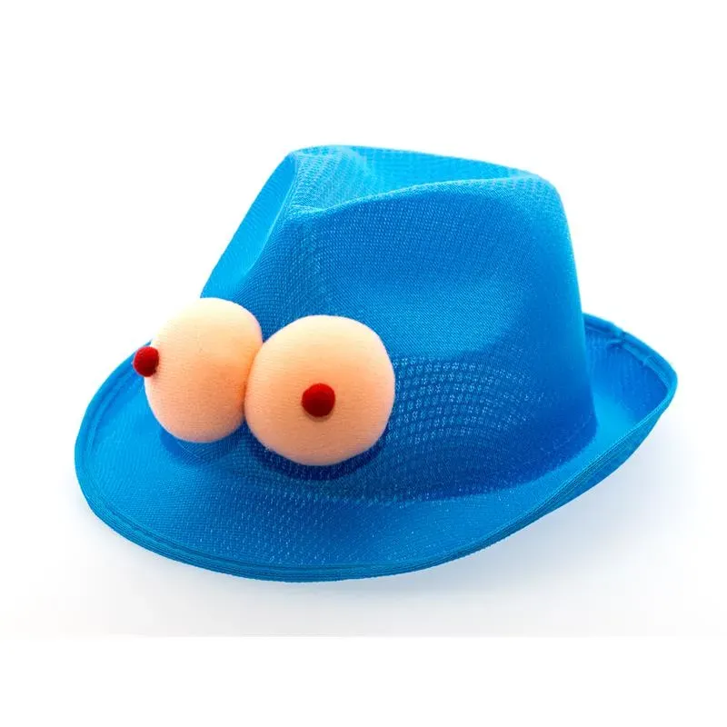 Sombrero Pechos Azul Claro – Complementos/Artículos Divertidos