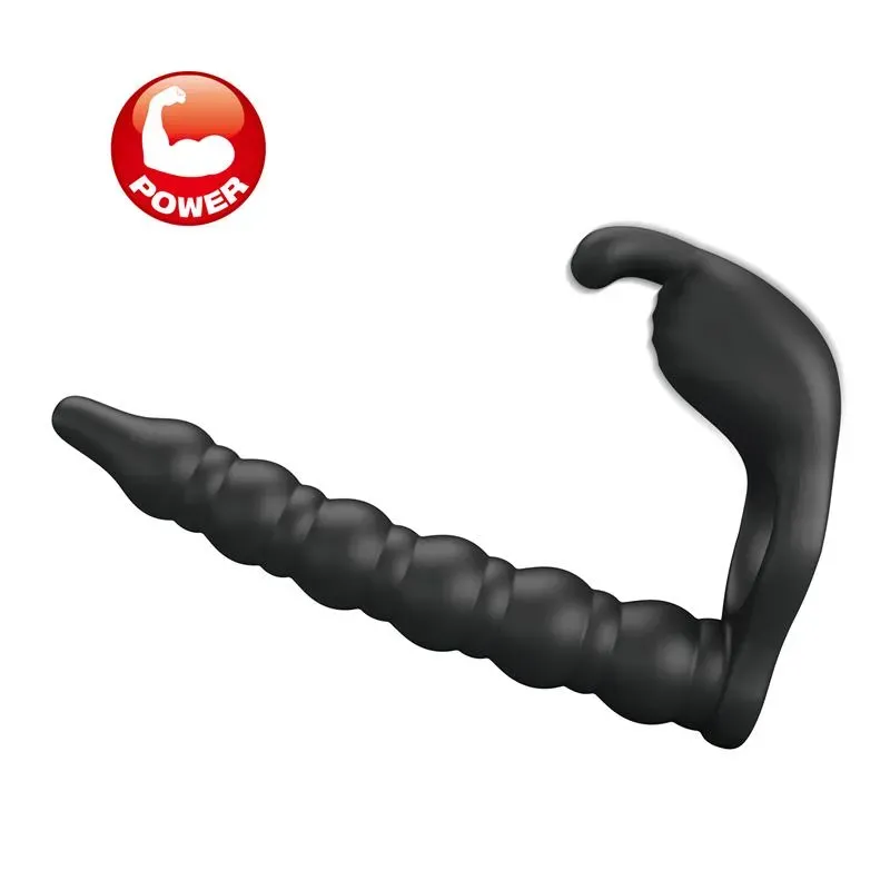 Blackney Anillo Vibrador con Plug Silicona Negro – Anillos Pene
