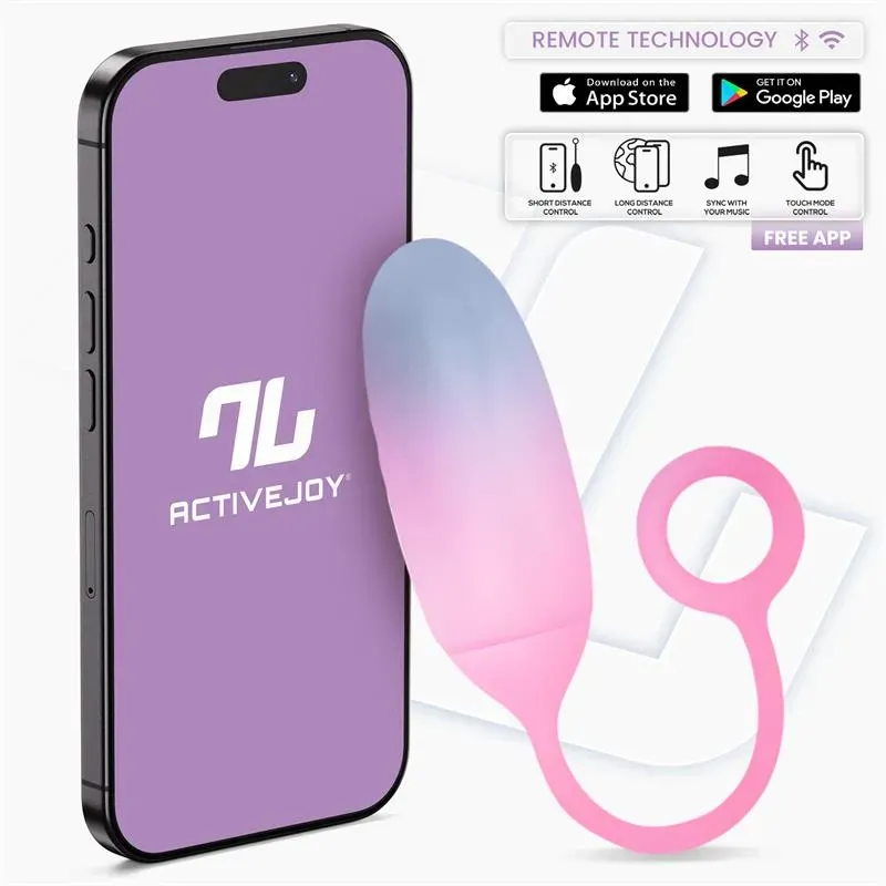 Huevo con APP Silicona Doble Capa Azul/Rosa – Huevos Vibradores