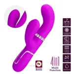 Mariana Vibrador 4en1 Silicona Fucsia
