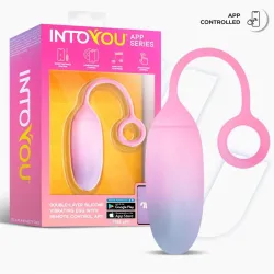 Huevo con APP Silicona Doble Capa Azul/Rosa