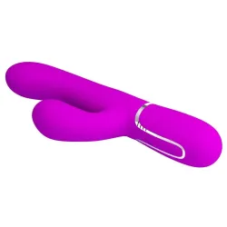 Mariana Vibrador 4en1 Silicona Fucsia