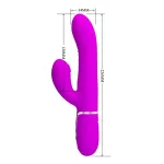 Mariana Vibrador 4en1 Silicona Fucsia