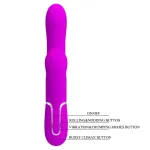 Mariana Vibrador 4en1 Silicona Fucsia