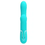 Mariana Vibrador 4 en 1 Silicona Turquesa