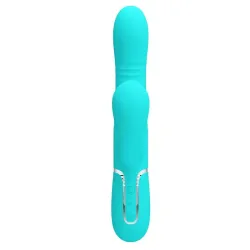 Mariana Vibrador 4 en 1 Silicona Turquesa
