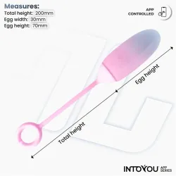 Huevo con APP Silicona Doble Capa Azul/Rosa