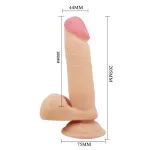 Dildo con Piel Deslizando 20.5 cm