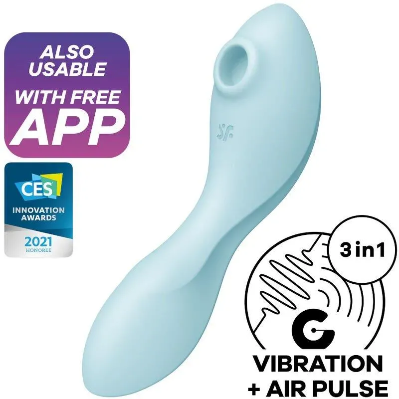 Curvy Trinity 5 con APP Satisfyer Connect Azul – Vibradores