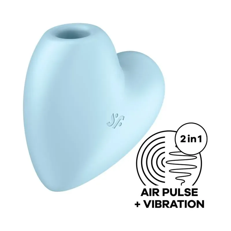 Cutie Heart Succionador de Clítoris y Vibración Azul – Succionadores Clitoris