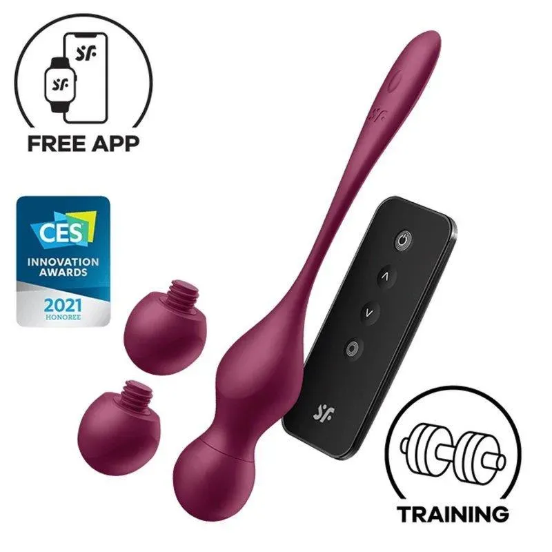 Love Birds Vary con APP Rojo Vino – Bolas