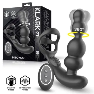 Klark Plug Anal Oscilante con Vibración y Mando a Distancia