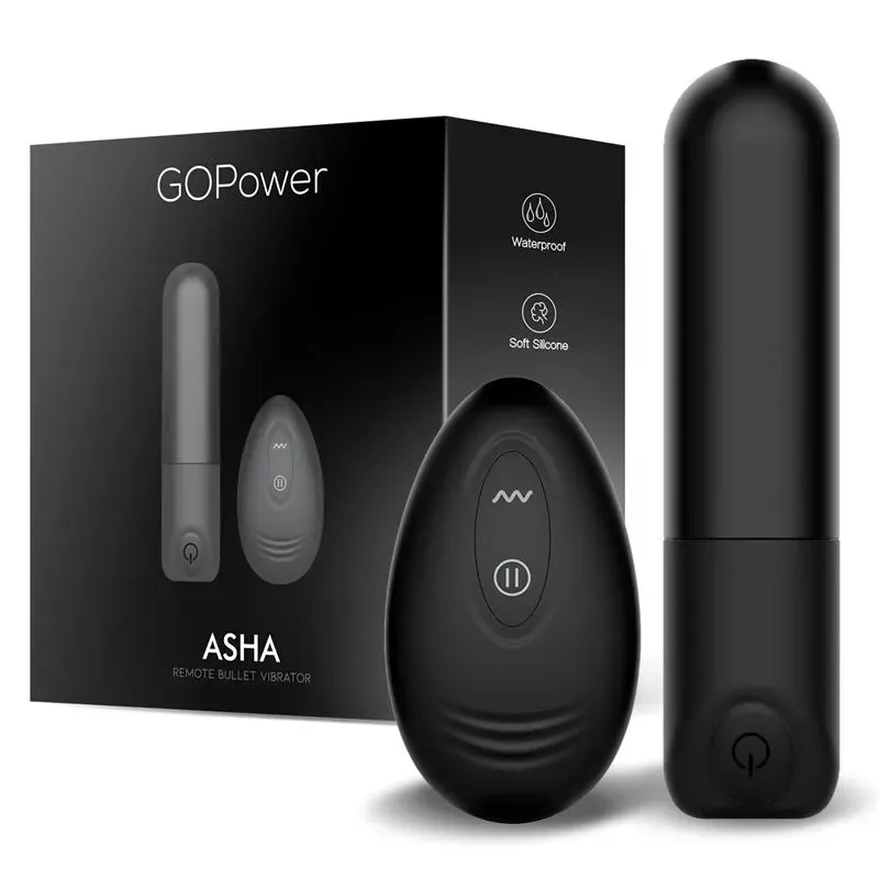 Asha Bala Vibradora con Control Remoto USB Silicona – Balas Vibradoras