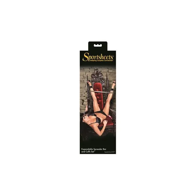 Barra Separadora Extensible y Esposas – BDSM/Ataduras