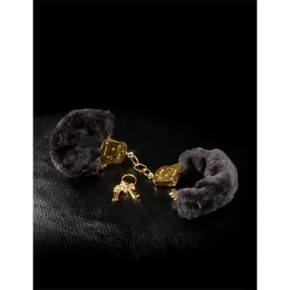 Fetish Fantasy Gold Esposas con Pelo Furry Deluxe Dorado