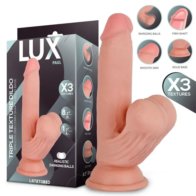 Paul Dildo Triple Densidad con Testículos Oscilantes 8.2 – Dildos