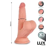 Lars Dildo Triple Densidad con Testículos Oscilantes 7.6