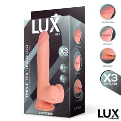 Max Dildo Triple Densidad con Testículos 8.2