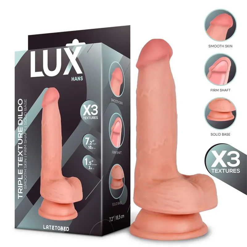 Hans Dildo Triple Densidad con Testículos 7.2 – Dildos