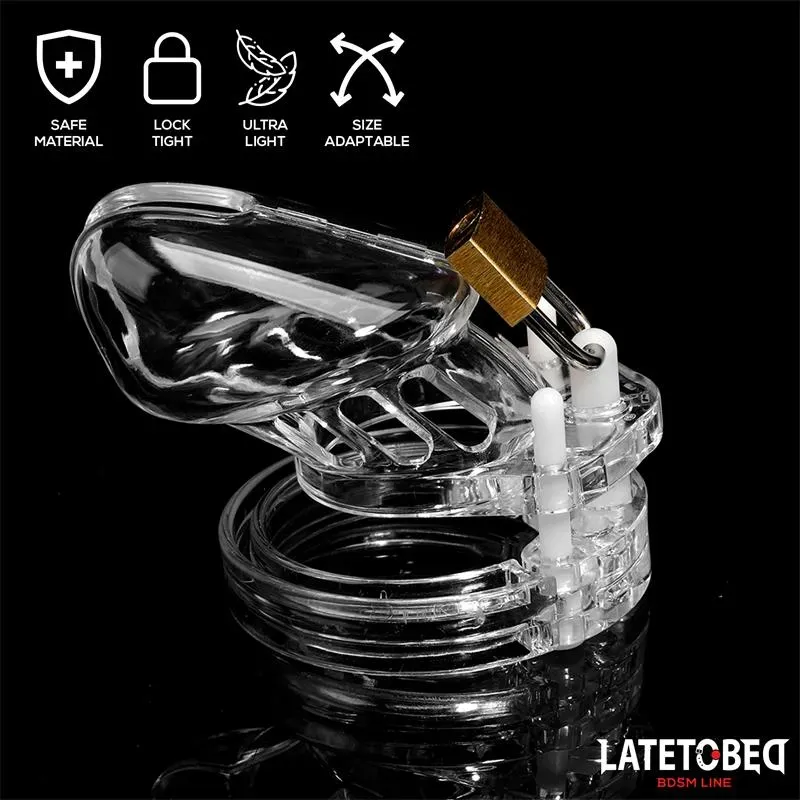 Jaula de Castidad Universal Short Transparente – BDSM/Jaulas-Anillos de Castidad