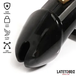 Jaula de Castidad Universal Long Negro