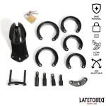 Jaula de Castidad Universal Long Negro