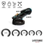 Jaula de Castidad Universal Long Negro