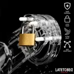 Jaula de Castidad Universal Long Transparente