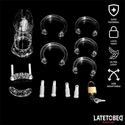 Jaula de Castidad Universal Long Transparente