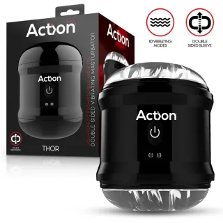 Thor Masturbador con Vibración Doble Orificio