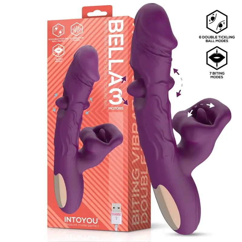 Bella Vibrador Doble Bola Cosquilleante y Mordisqueo 3 Motores – Vibradores